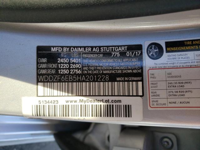 WDDZF6EB5HA201228 Mercedes-Benz E 43 4matic Amg