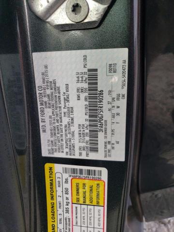 3FA6P0G75FR190286 | 2015 FORD FUSION S