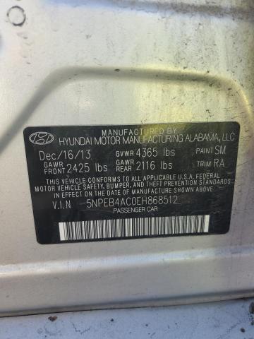 5NPEB4AC0EH868512 | 2014 HYUNDAI SONATA GLS