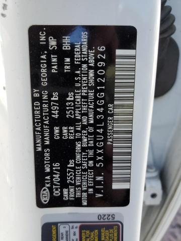 2016 KIA OPTIMA EX - 5XXGU4L34GG120926