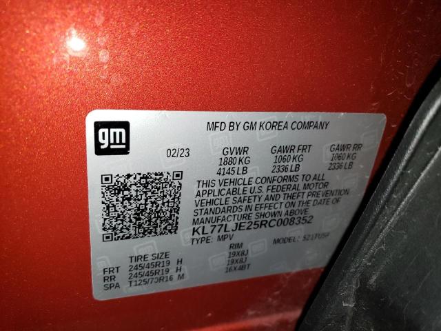 2024 CHEVROLET TRAX 2RS - KL77LJE25RC008352