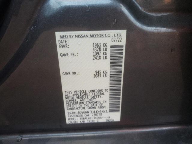 1N4BL4DV6NN340461 Nissan ALTIMA SV