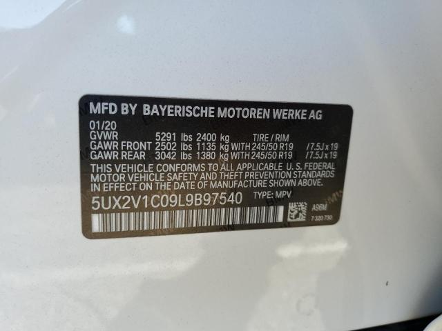 2020 BMW X4 XDRIVE3 - 5UX2V1C09L9B97540