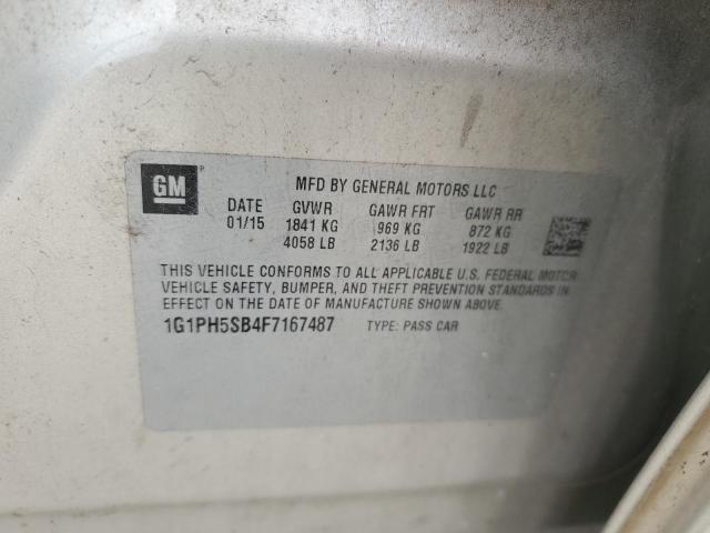 2015 CHEVROLET CRUZE ECO - 1G1PH5SB4F7167487