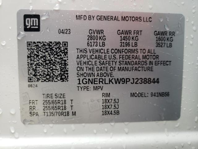 1GNERLKW9PJ238844 Chevrolet Traverse L 14