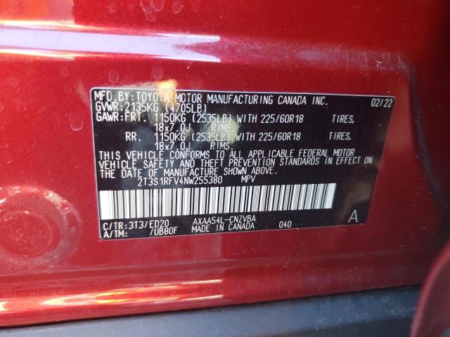 2022 TOYOTA RAV4 TRD O - 2T3S1RFV4NW255380
