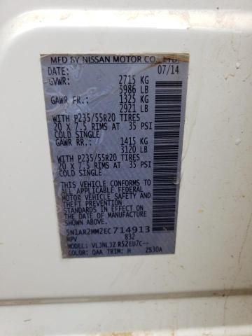 5N1AR2MM2EC714913 Nissan Pathfinder S