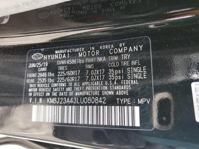 KM8J23A43LU080842 | 2020 HYUNDAI TUCSON SE