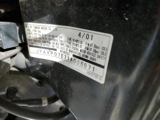 2001 YAMAHA XV1600 ATL JYAVP07E71A006971