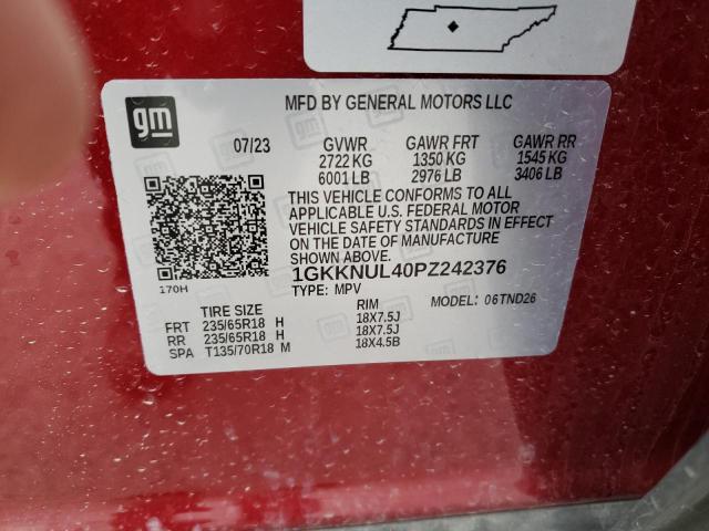 1GKKNUL40PZ242376 | 2023 GMC ACADIA SLT