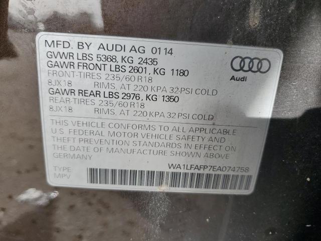 VIN WA1LFAFP7EA074758 2014 Audi Q5, Premium Plus no.13