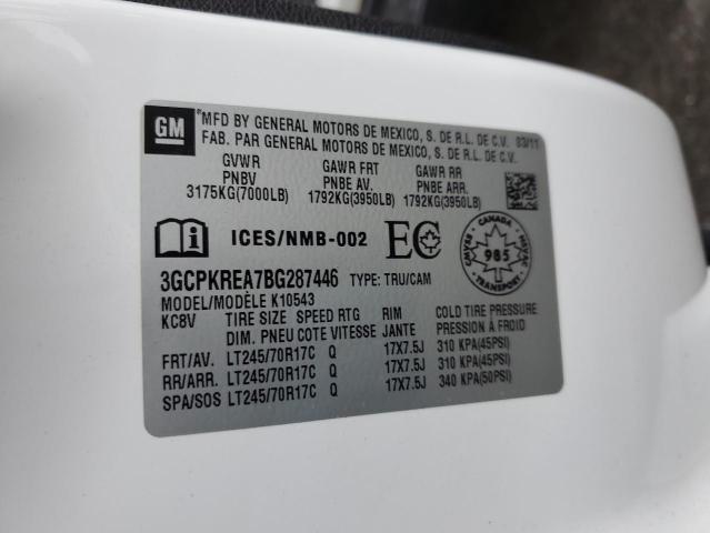 3GCPKREA7BG287446 2011 Chevrolet Silverado K1500 Ls