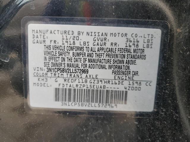 3N1CP5BV2LL572969 | 2020 NISSAN KICKS S