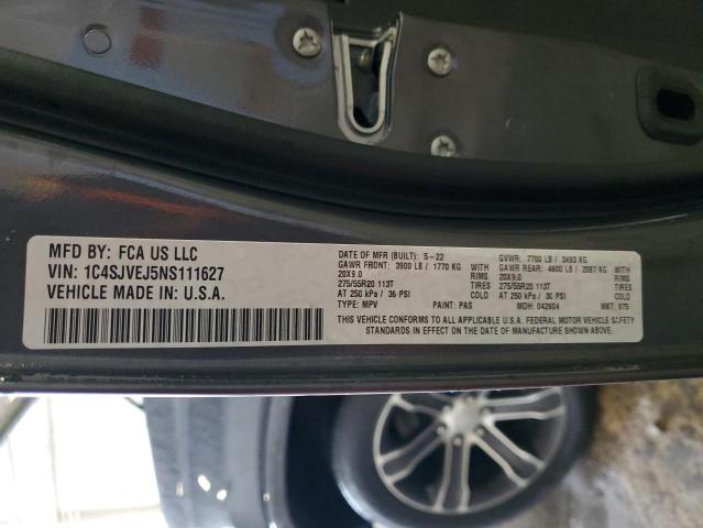 2022 JEEP GRAND WAGO 1C4SJVEJ5NS111627