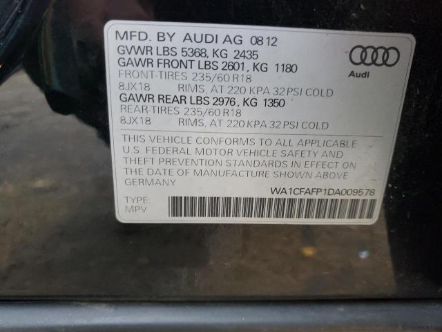 VIN WA1CFAFP1DA009578 2013 Audi Q5, Premium no.14