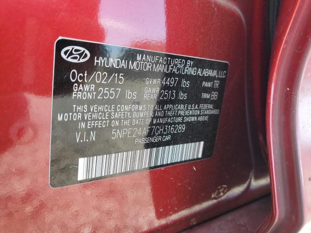 2016 HYUNDAI SONATA SE - 5NPE24AF7GH316289