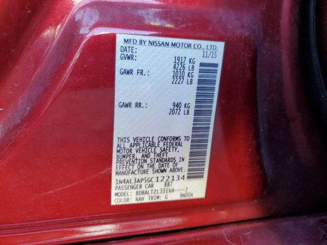 1N4AL3AP5GC122134 Nissan ALTIMA 2.5