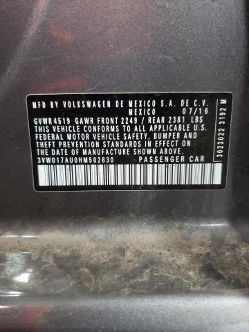 2017 VOLKSWAGEN GOLF SPORT - 3VW017AU0HM502830