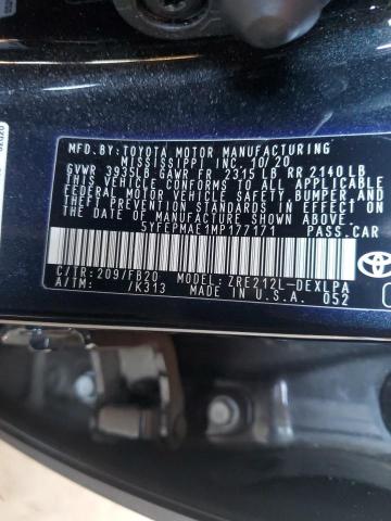 2021 TOYOTA COROLLA LE - 5YFEPMAE1MP177171