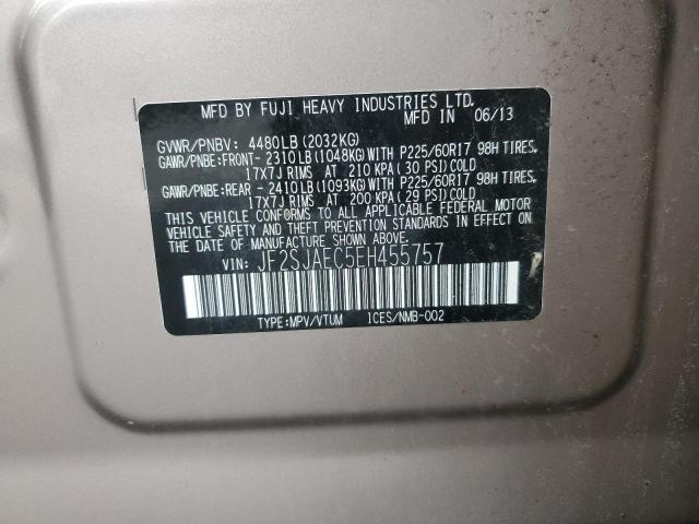 JF2SJAEC5EH455757 | 2014 SUBARU FORESTER 2