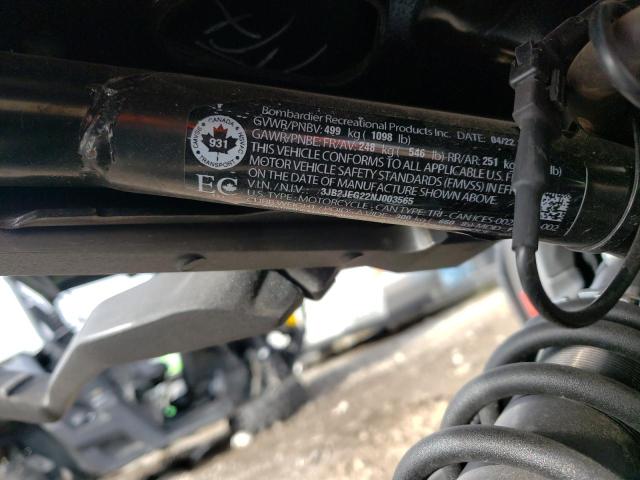 2022 CAN-AM RYKER SPOR - 3JB2JEG22NJ003565