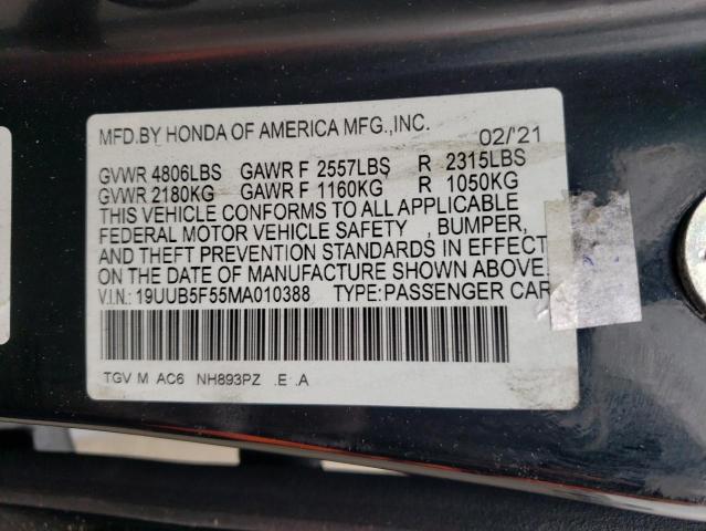 2021 ACURA TLX TECH A - 19UUB5F55MA010388