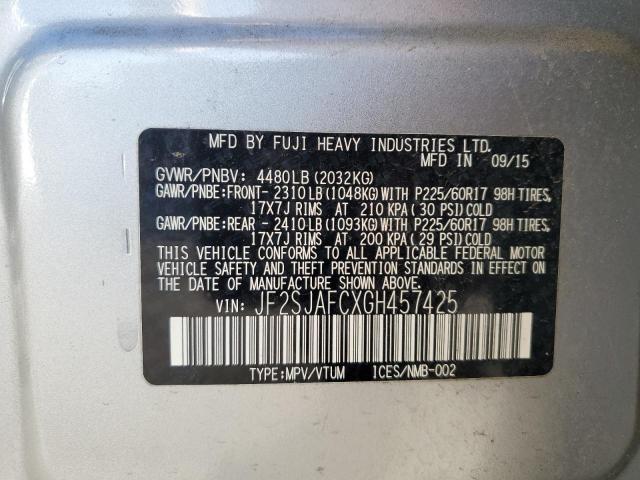 JF2SJAFCXGH457425 Subaru Forester 2.5i Premium