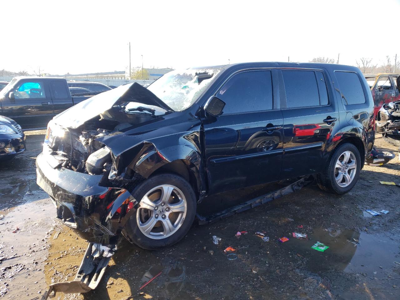 Lot #2212251937 2014 HONDA PILOT EXL