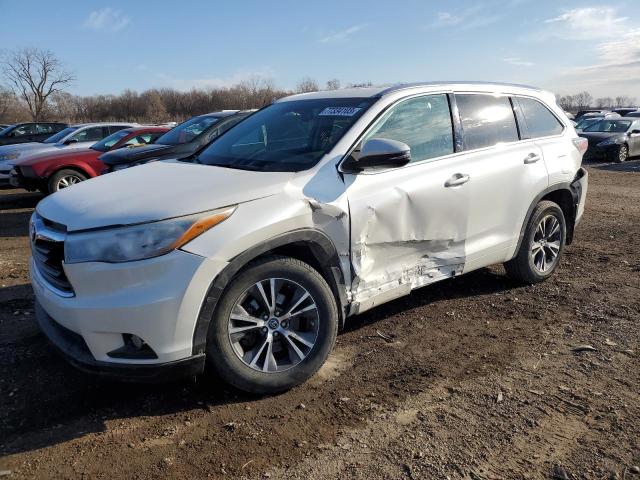 2016 Toyota Highlander Xle VIN: 5TDJKRFH8GS281844 Lot: 77334103