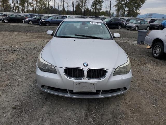 WBANA53514B173671 Auction: COPART Lot: 72199183 Location: WA - NORTH SEATTLE WBANA53514B173671 BMW 5 SERIES 2004 SILVER Photo 5
