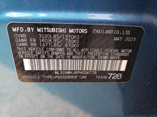 ML32AWHJ6PH006776 | 2023 MITSUBISHI MIRAGE SE