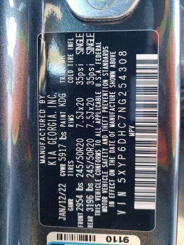 2022 KIA TELLURIDE - 5XYP6DHC7NG254308