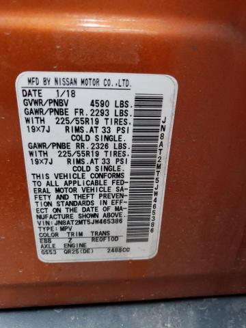 2018 NISSAN ROGUE S - JN8AT2MT5JW465386