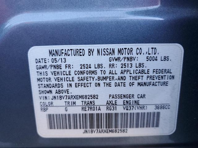 JN1BV7ARXEM682582 | 2014 Infiniti q50 base