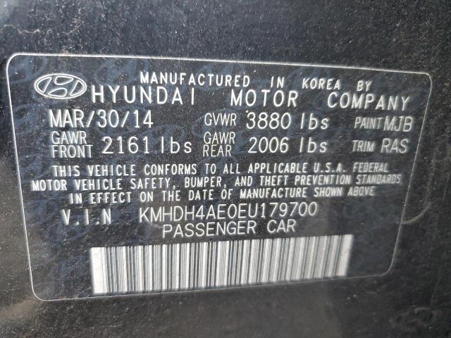 KMHDH4AE0EU179700 | 2014 HYUNDAI ELANTRA SE