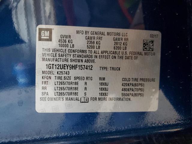 2017 GMC SIERRA K25 1GT12UEY9HF157412