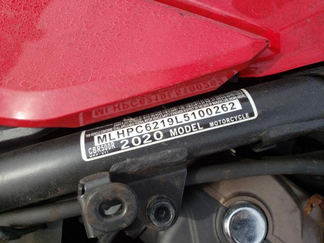 2020 HONDA CBR500 R MLHPC6219L5100262