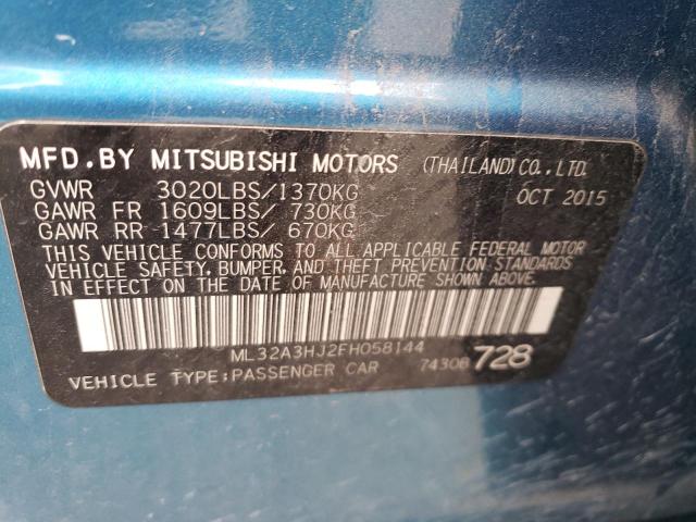 2015 MITSUBISHI MIRAGE DE - ML32A3HJ2FH058144