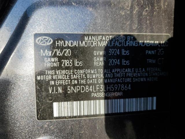 5NPD84LF3LH597864 | 2020 HYUNDAI ELANTRA SE