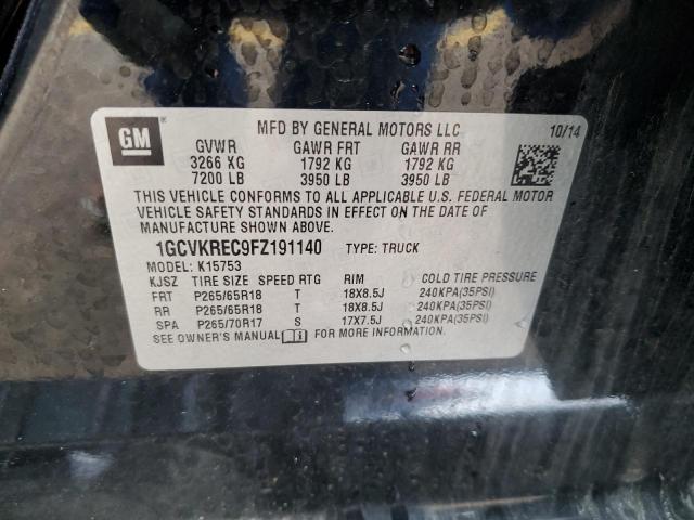2015 CHEVROLET SILVERADO - 1GCVKREC9FZ191140