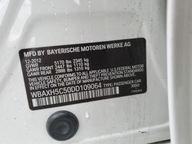 VIN WBAXH5C50DD109064 2013 BMW 5 Series, 528 XI no.12