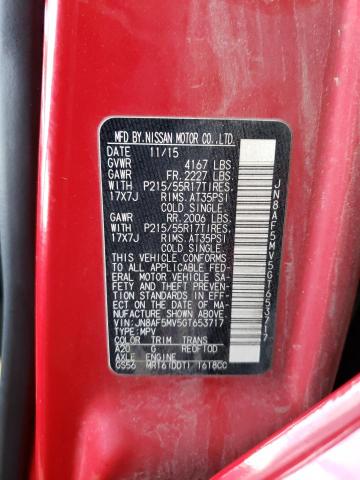 2016 NISSAN JUKE S - JN8AF5MV5GT653717