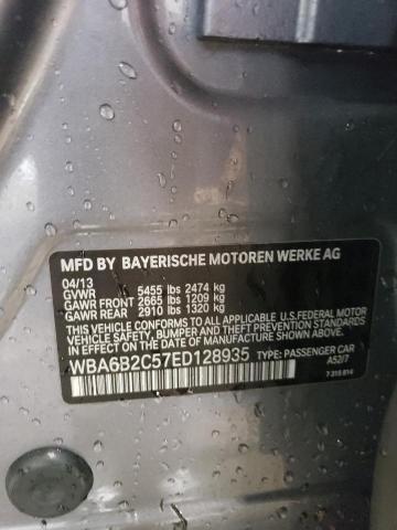 VIN WBA6B2C57ED128935 2014 BMW 6 Series, 650 I Gran... no.13