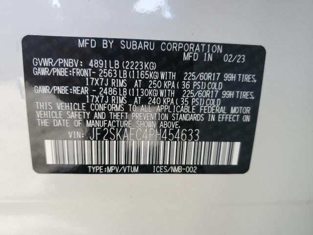 JF2SKAEC4PH454633 | 2023 SUBARU FORESTER P