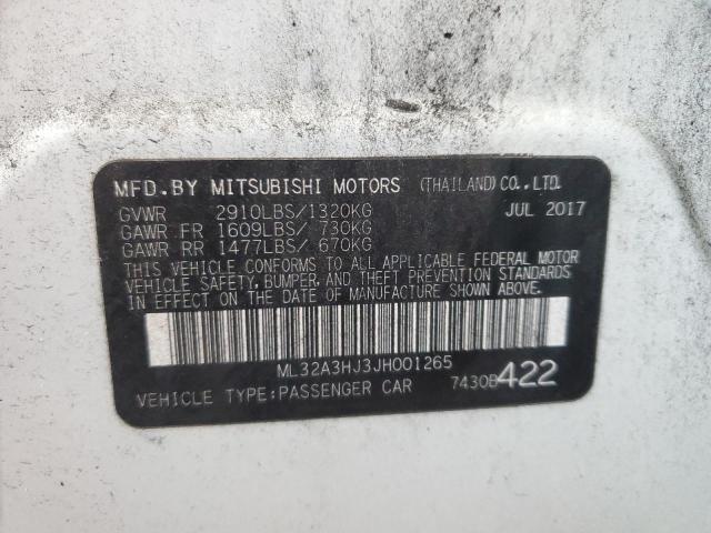 ML32A3HJ3JH001265 Mitsubishi MIRAGE ES