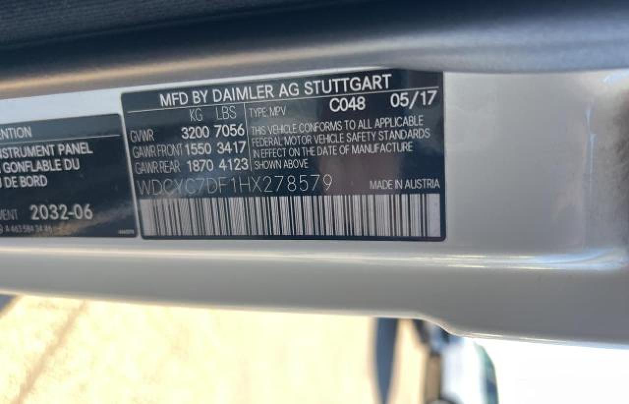 2017 Mercedes-Benz G 63 Amg vin: WDCYC7DF1HX278579
