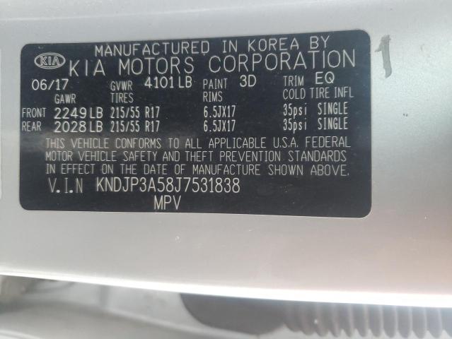 KNDJP3A58J7531838 | 2018 KIA SOUL +