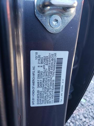 1HGCV1F36JA254105 | 2018 HONDA ACCORD SPO