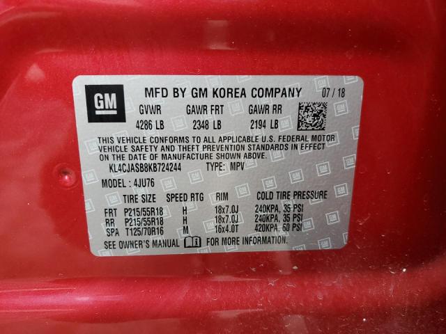 KL4CJASB8KB724244 | 2019 BUICK ENCORE PRE