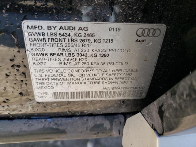 WA1BNAFY0K2048189 2019 AUDI Q5, photo no. 13